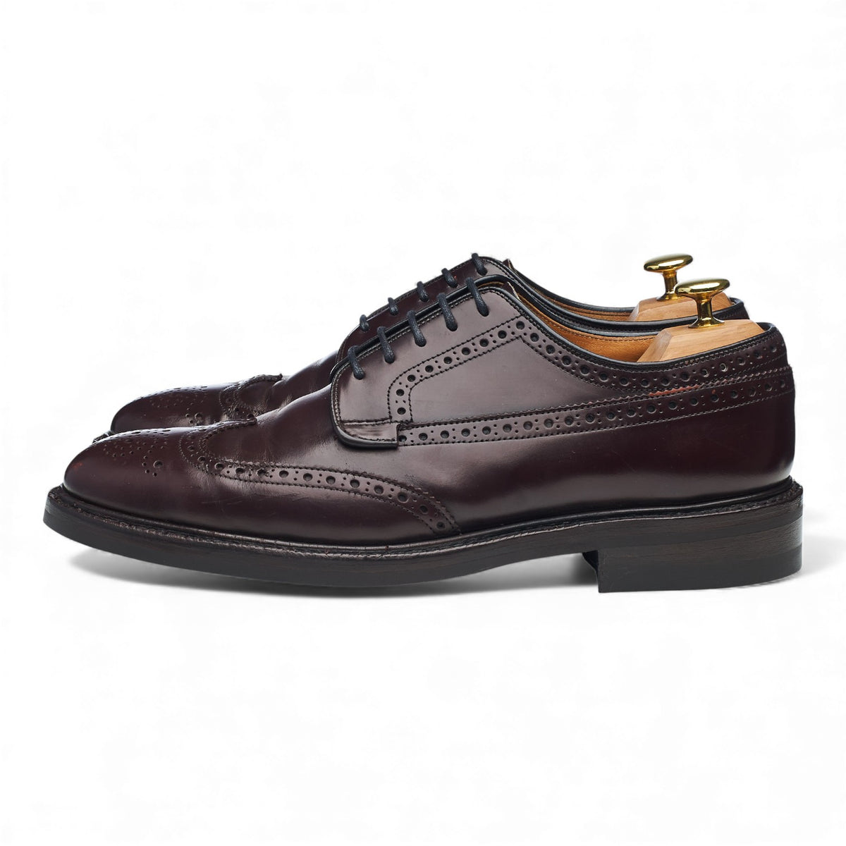 'Grafton' Burgundy Leather Oxford Brogues UK 8.5 F