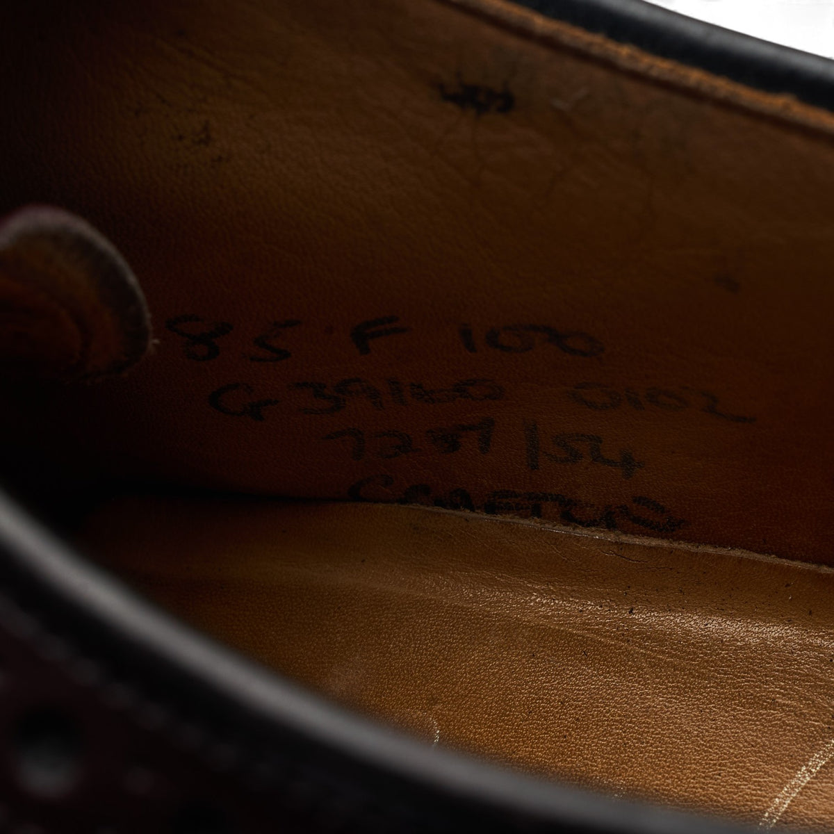 'Grafton' Burgundy Leather Oxford Brogues UK 8.5 F