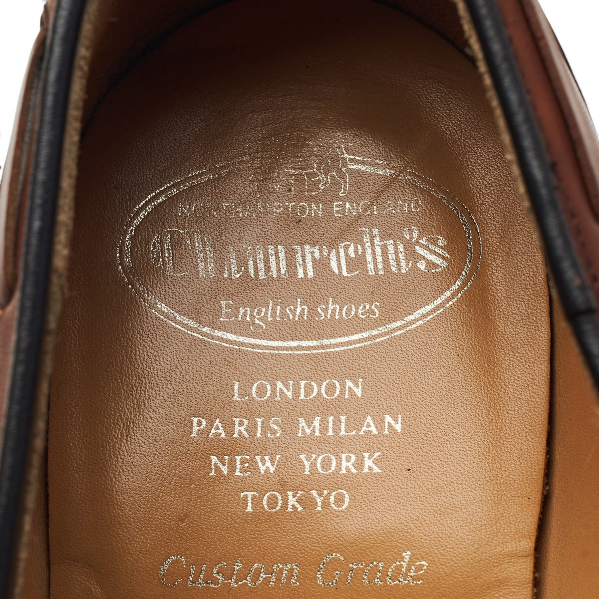 'Kingsley 2' Tan Brown Leather Tassel Loafers UK 8.5 F