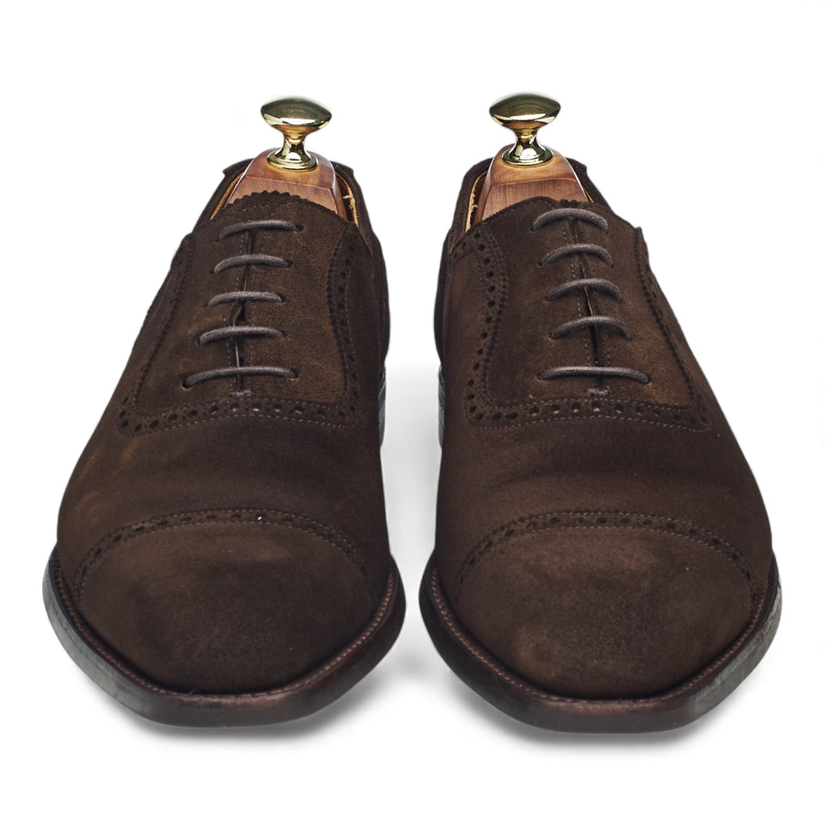 'Westbourne' Dark Brown Suede Oxford UK 7 E