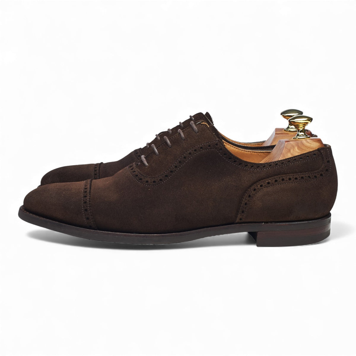 'Westbourne' Dark Brown Suede Oxford UK 7 E