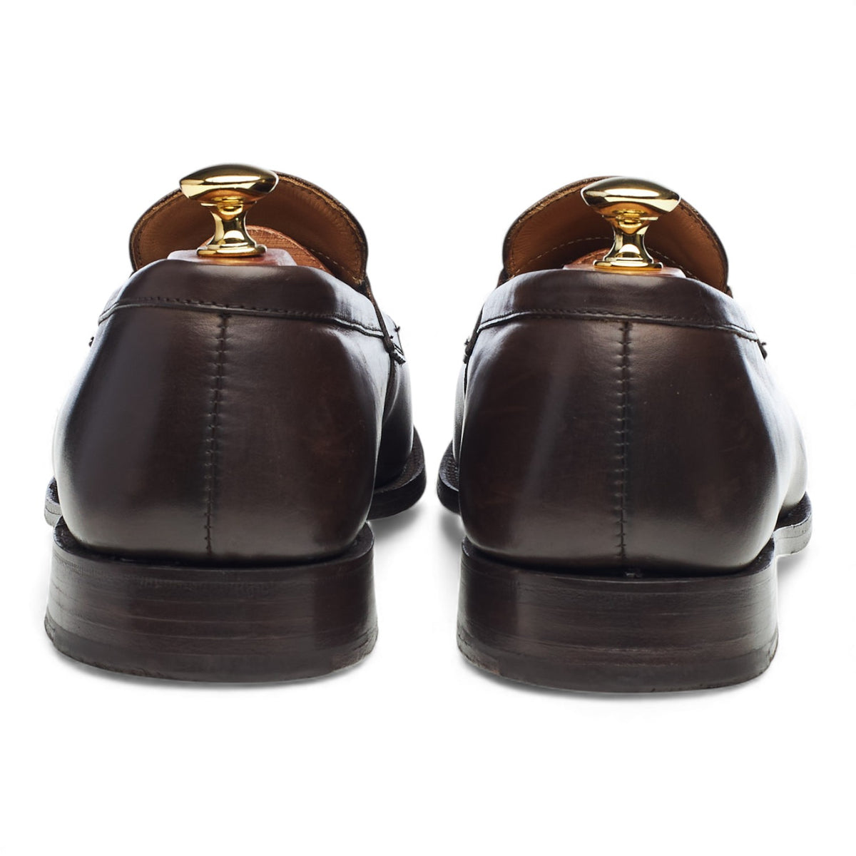 'Havard' Dark Brown Leather Loafers UK 9