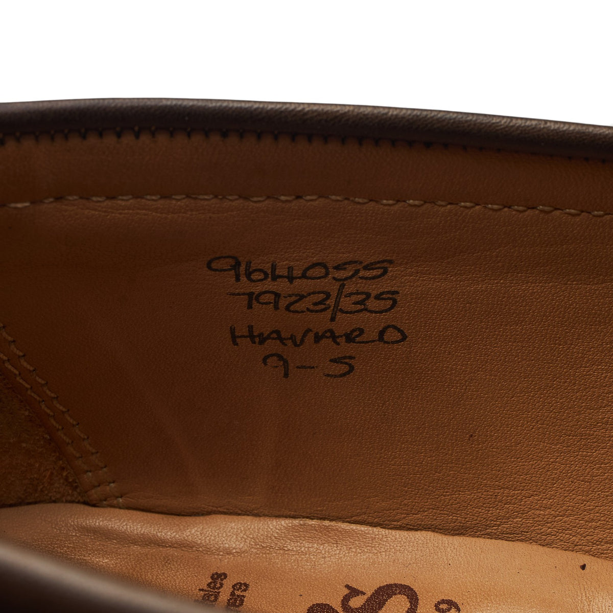 'Havard' Dark Brown Leather Loafers UK 9