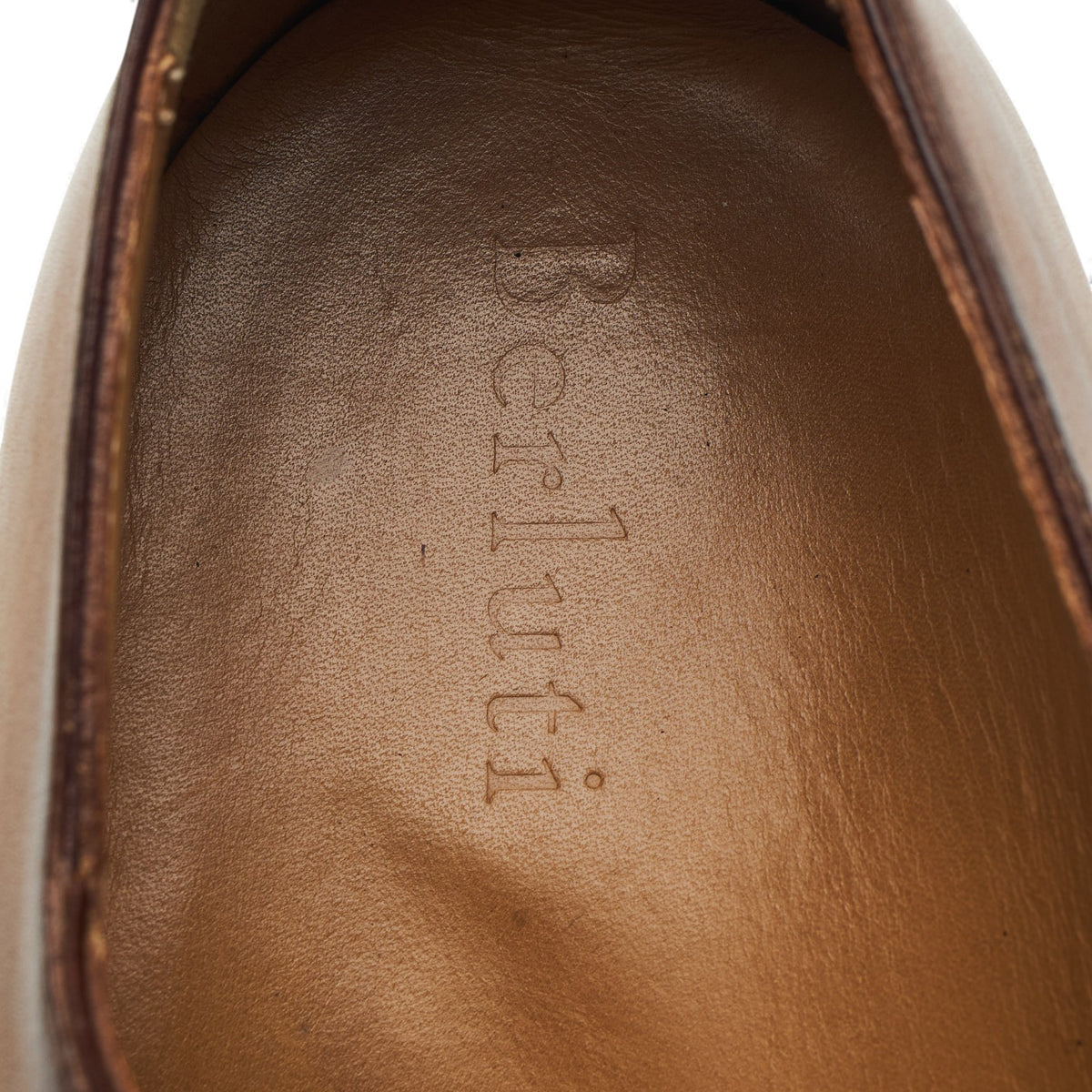 'Richelieu New Physio' Tan Brown Patina Leather Wholecut Oxford UK 9