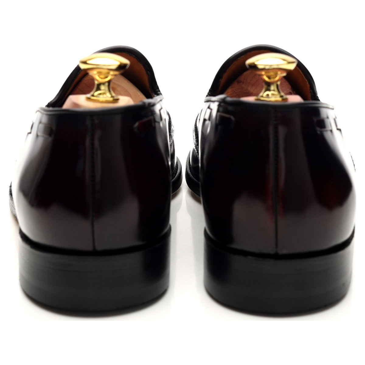 &#39;Clive&#39; Burgundy Leather Tassel Loafer UK 7.5 F