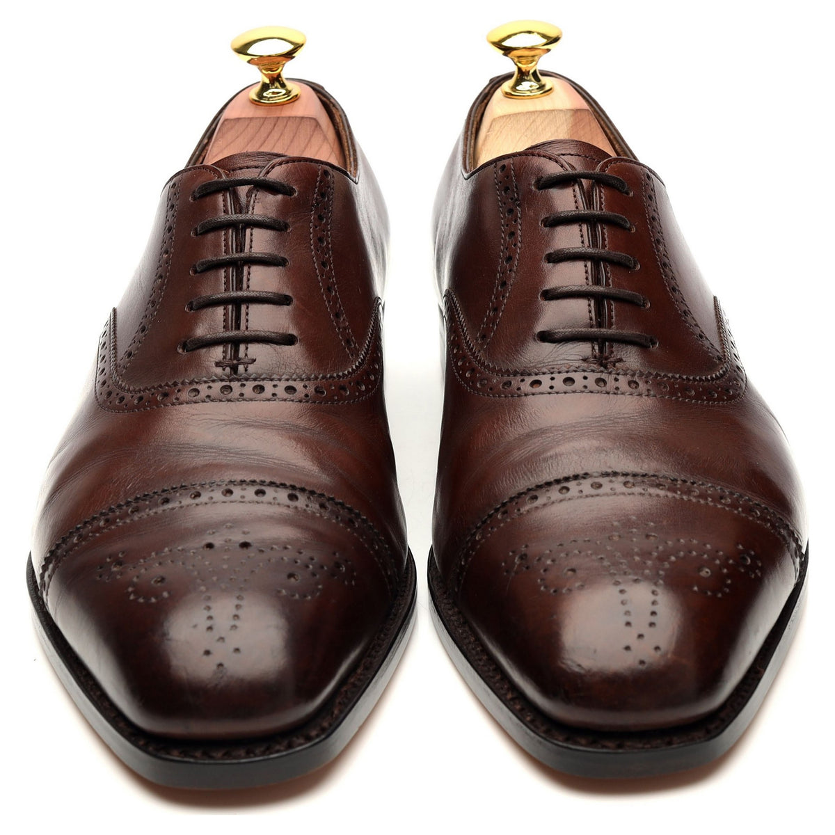 &#39;Asquith&#39; Brown Leather Oxford Brogue UK 7 E