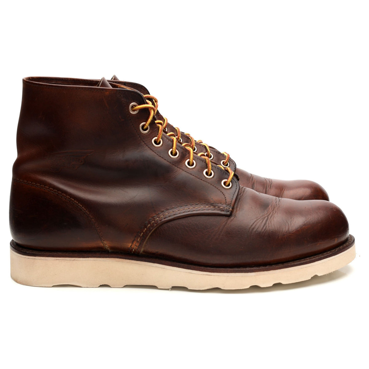 &#39;9111&#39; Brown Leather Boot UK 9.5 D