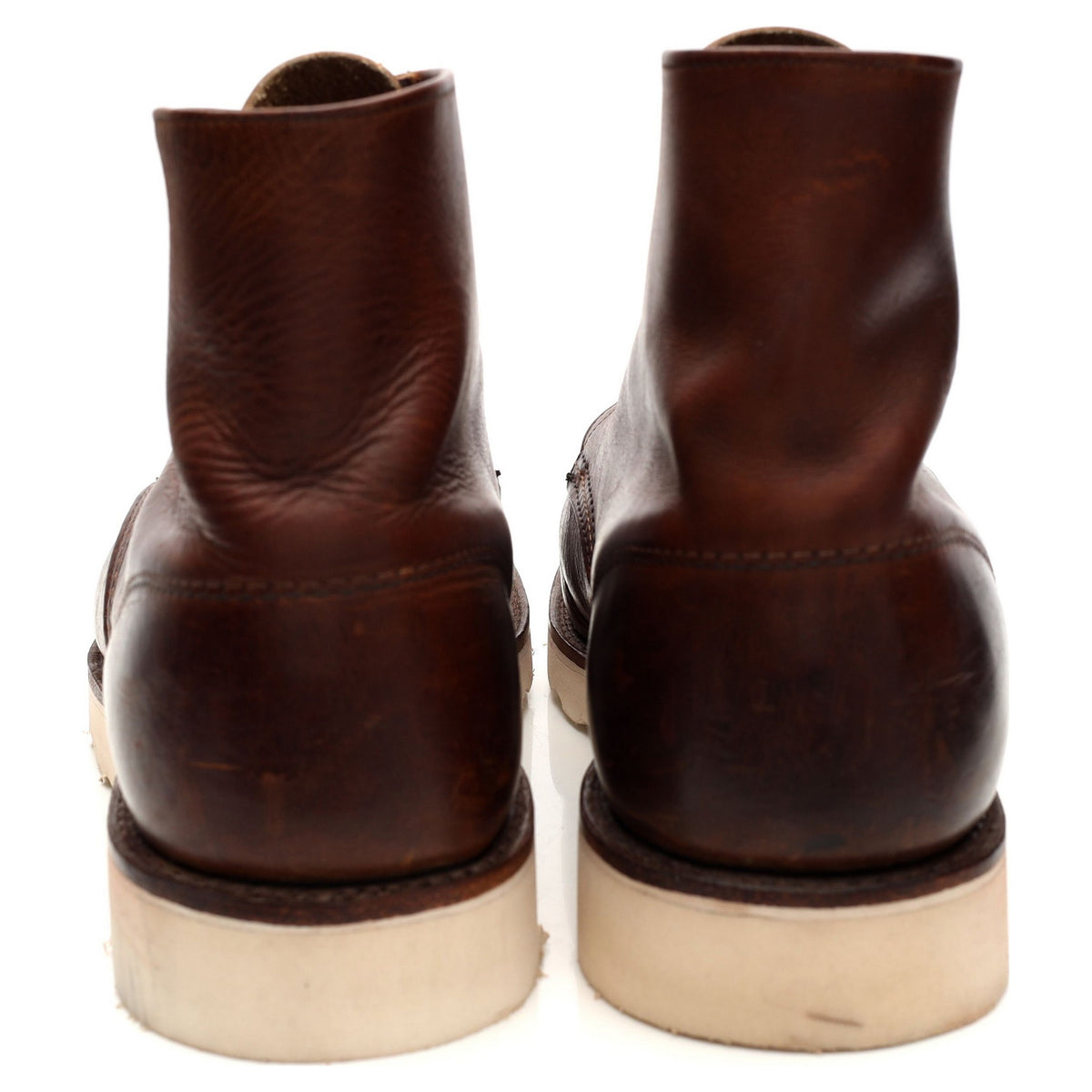 &#39;9111&#39; Brown Leather Boot UK 9.5 D