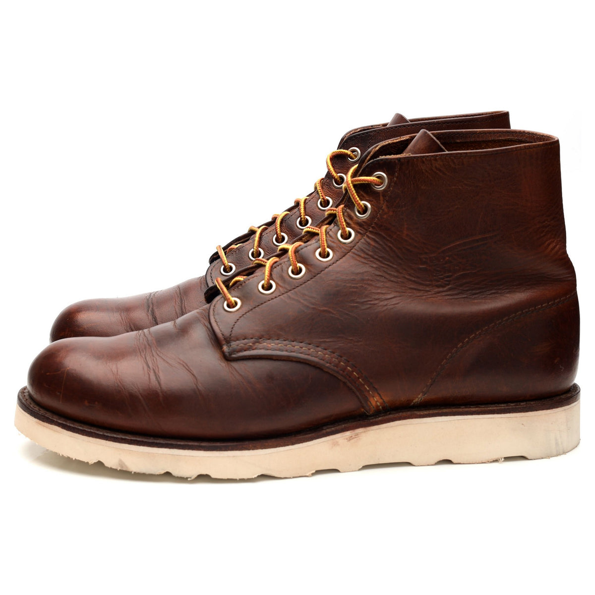 &#39;9111&#39; Brown Leather Boot UK 9.5 D