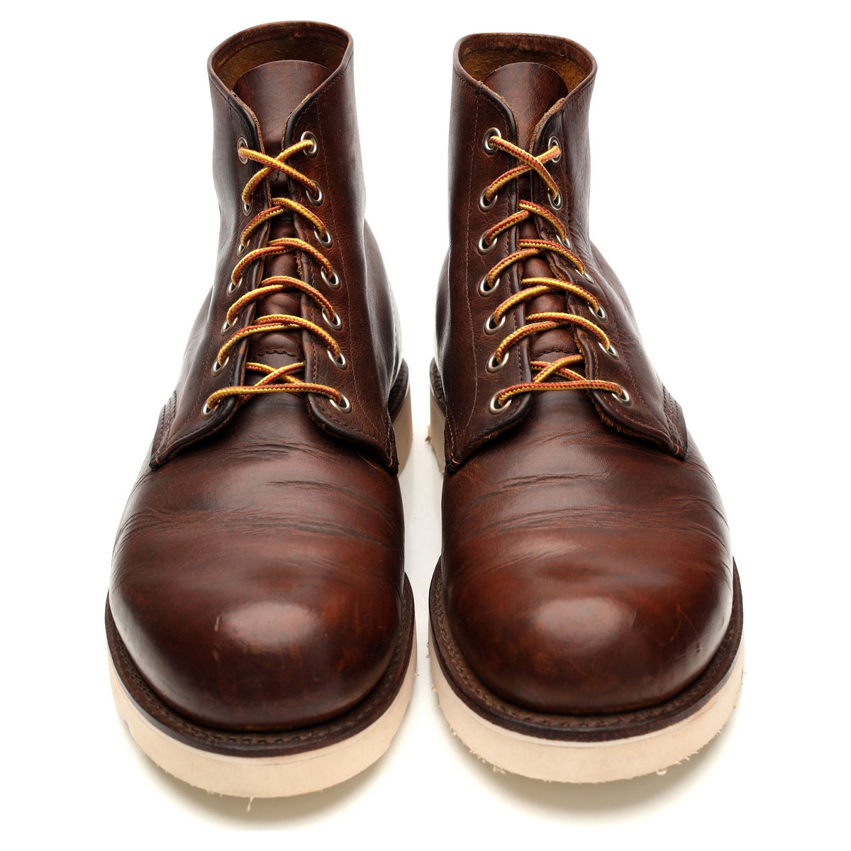 &#39;9111&#39; Brown Leather Boot UK 9.5 D