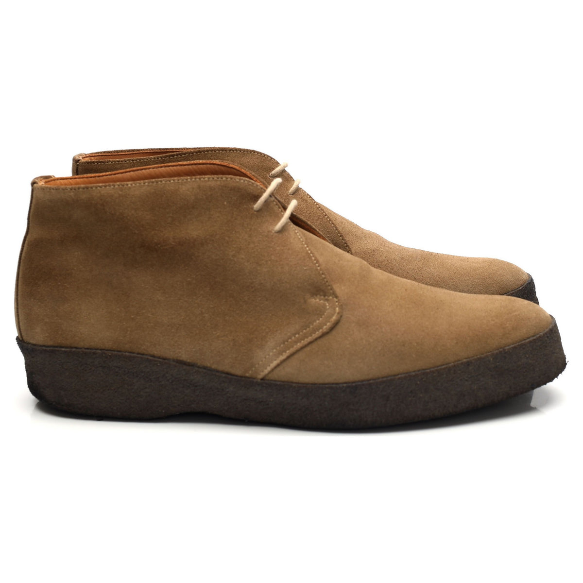 &#39;Hi Top&#39; Beige Suede Chukka Boot UK 10 F