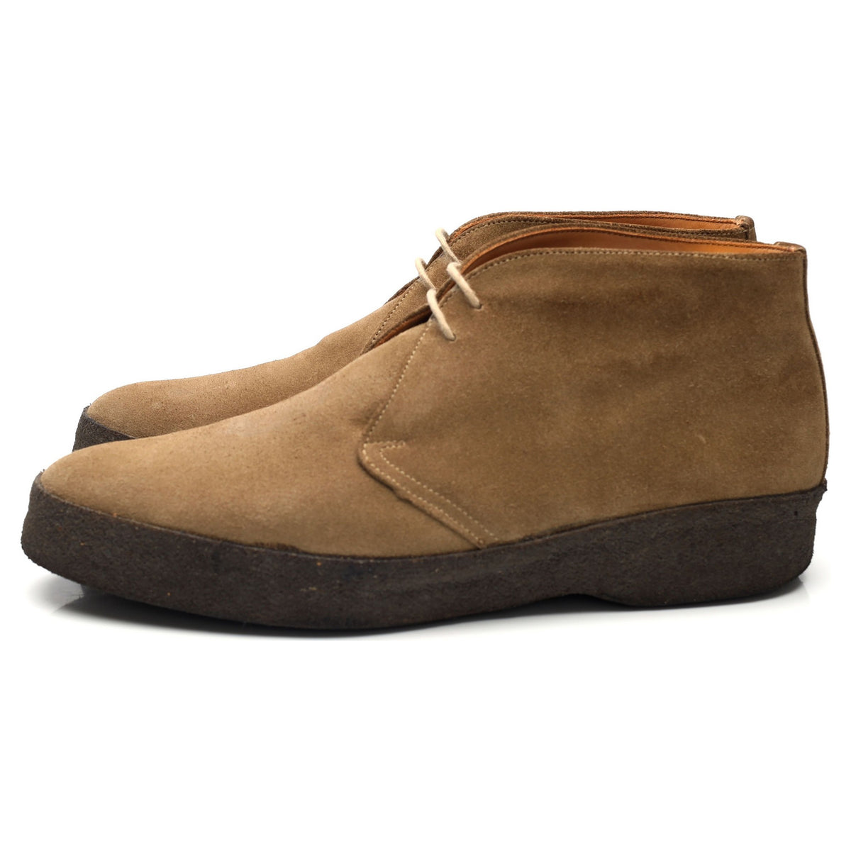 &#39;Hi Top&#39; Beige Suede Chukka Boot UK 10 F