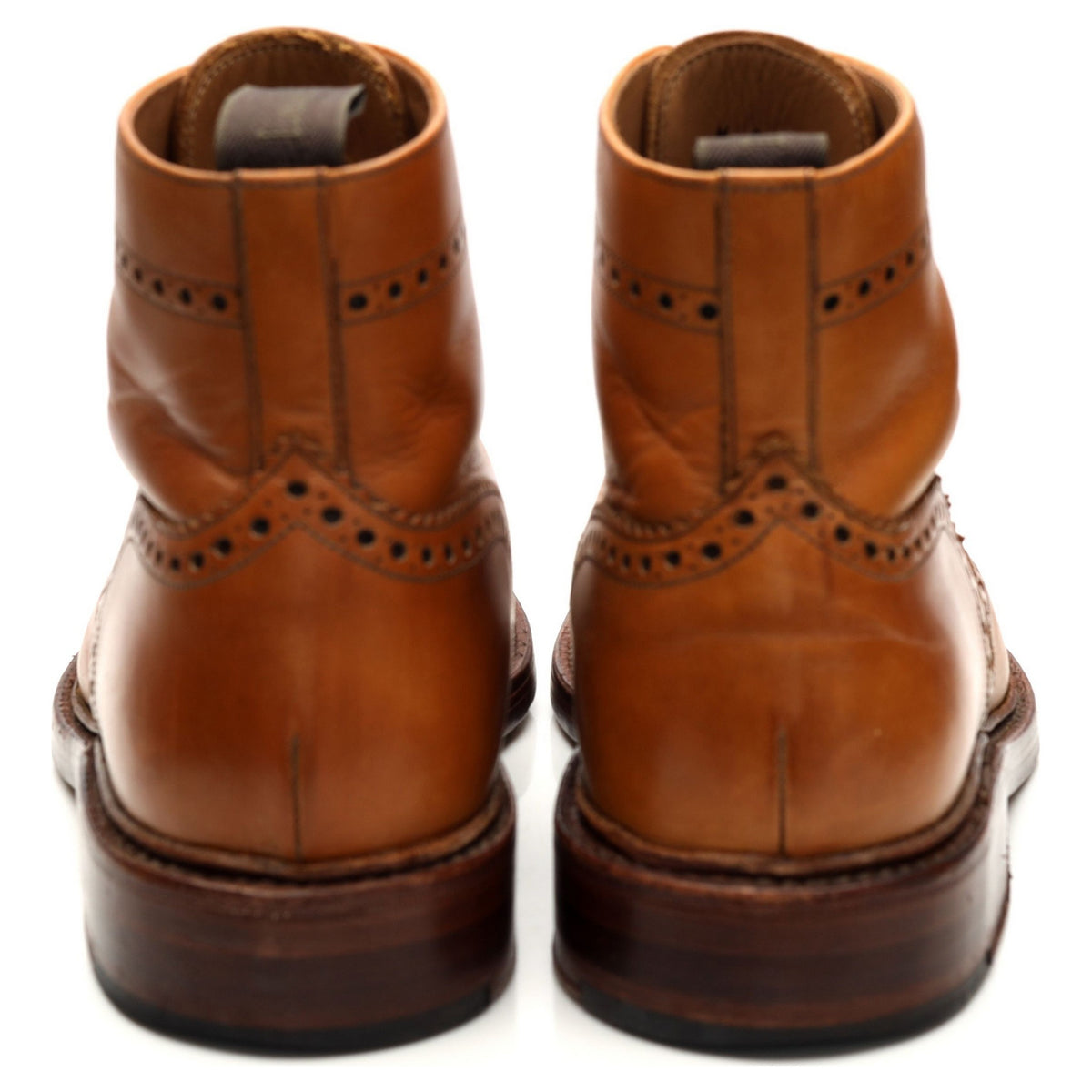 1880 &#39;Burford&#39; Tan Brown Brogue Boot UK 8 F