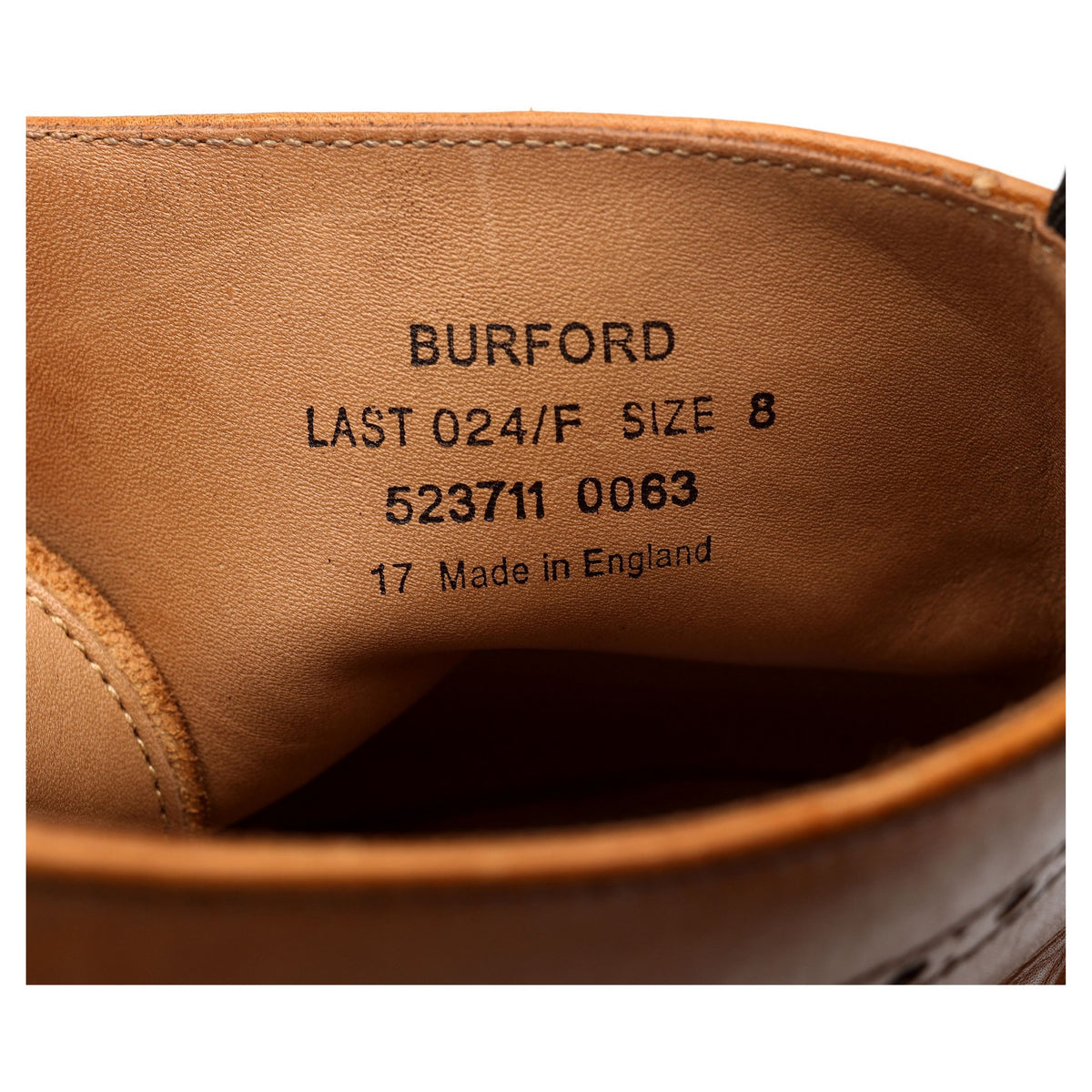 1880 &#39;Burford&#39; Tan Brown Brogue Boot UK 8 F