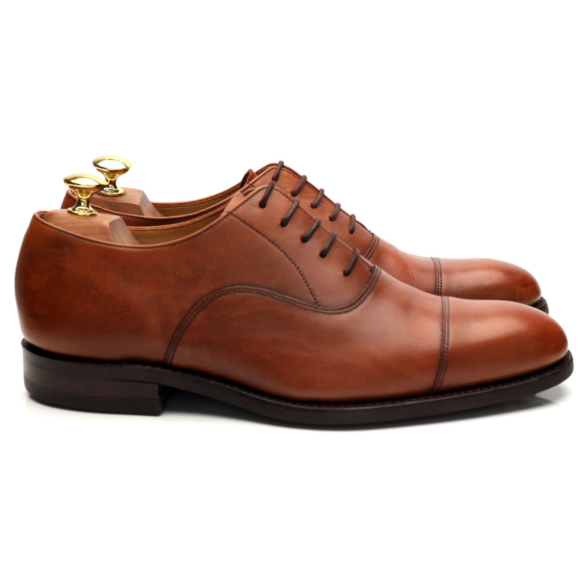 &#39;Archway&#39; Tan Brown Leather Oxford UK 8 G