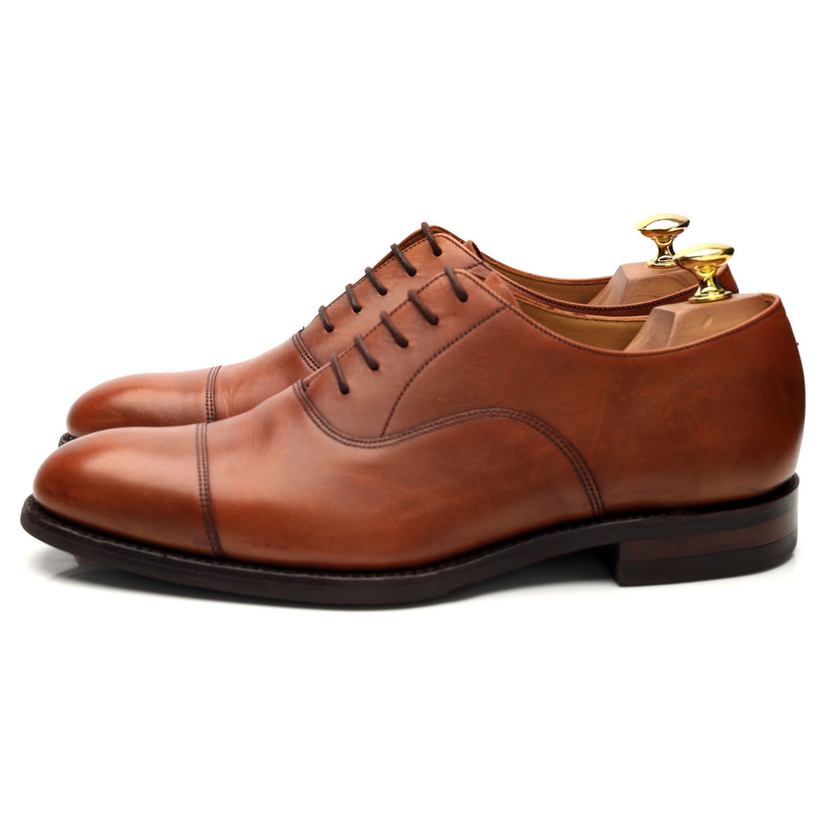 &#39;Archway&#39; Tan Brown Leather Oxford UK 8 G