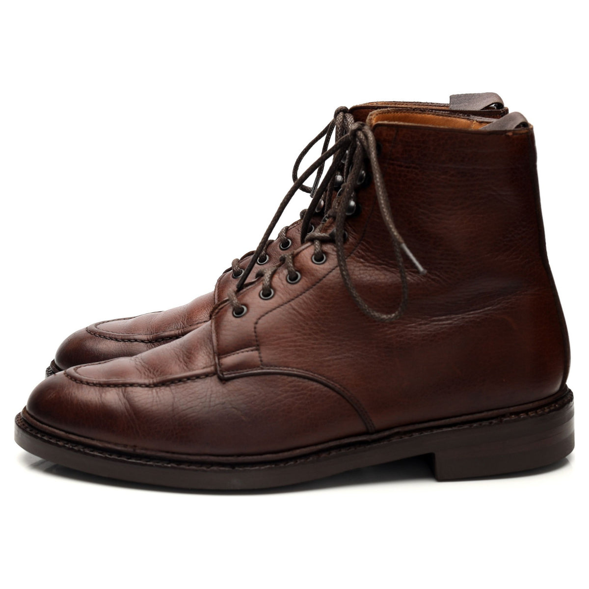 &#39;Galway 2&#39; Brown Grain Leather Apron Boot UK 6.5 E