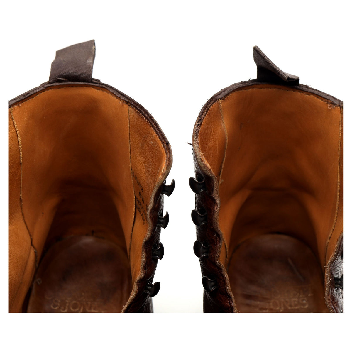 &#39;Galway 2&#39; Brown Grain Leather Apron Boot UK 6.5 E