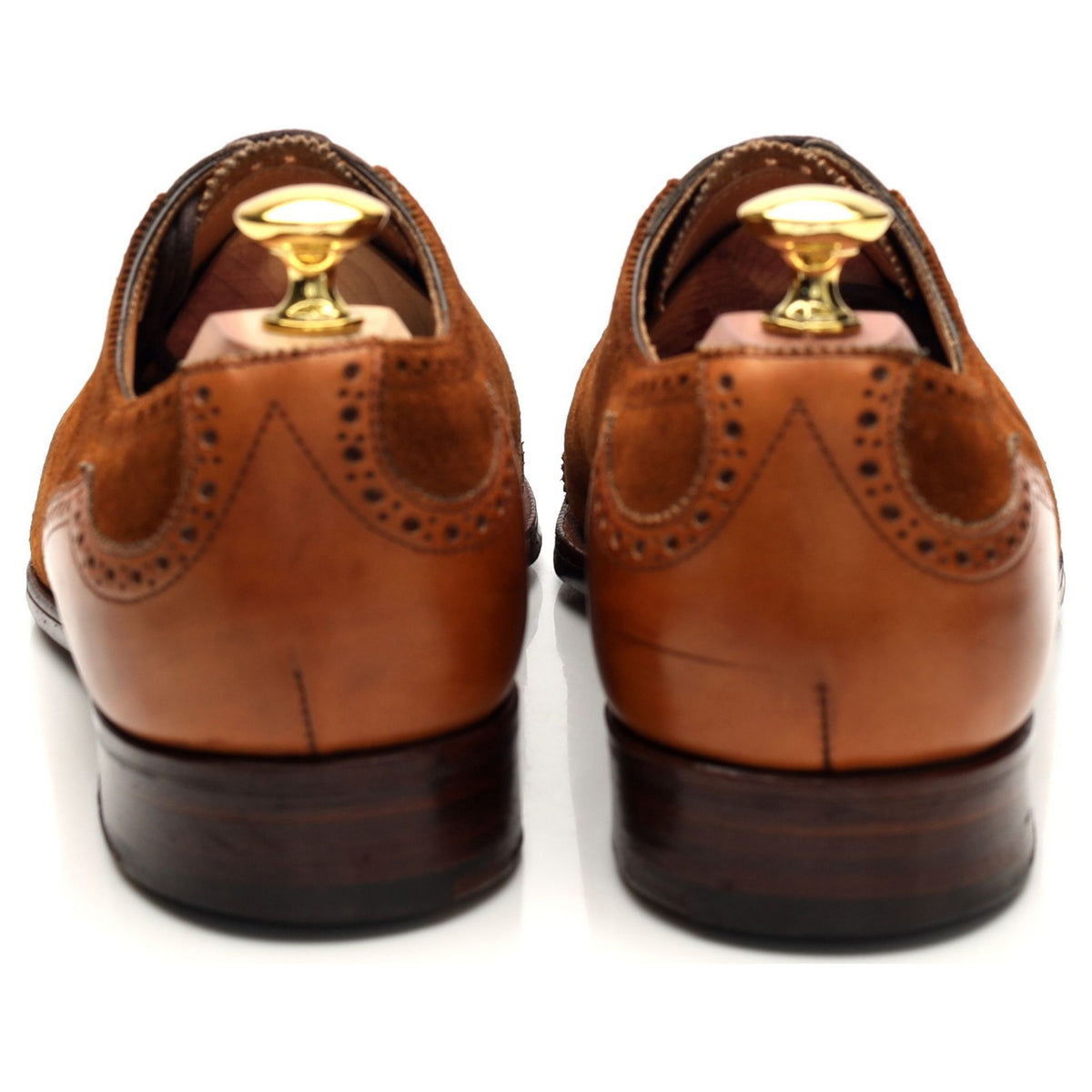 &#39;Southwold&#39; Tan Brown Leather / Suede Oxford UK 7 E