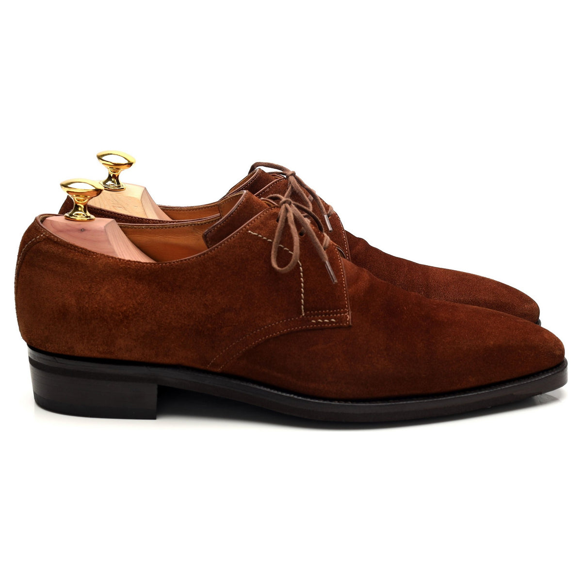 &#39;Sergio&#39; Snuff Brown Suede Derby UK 7.5