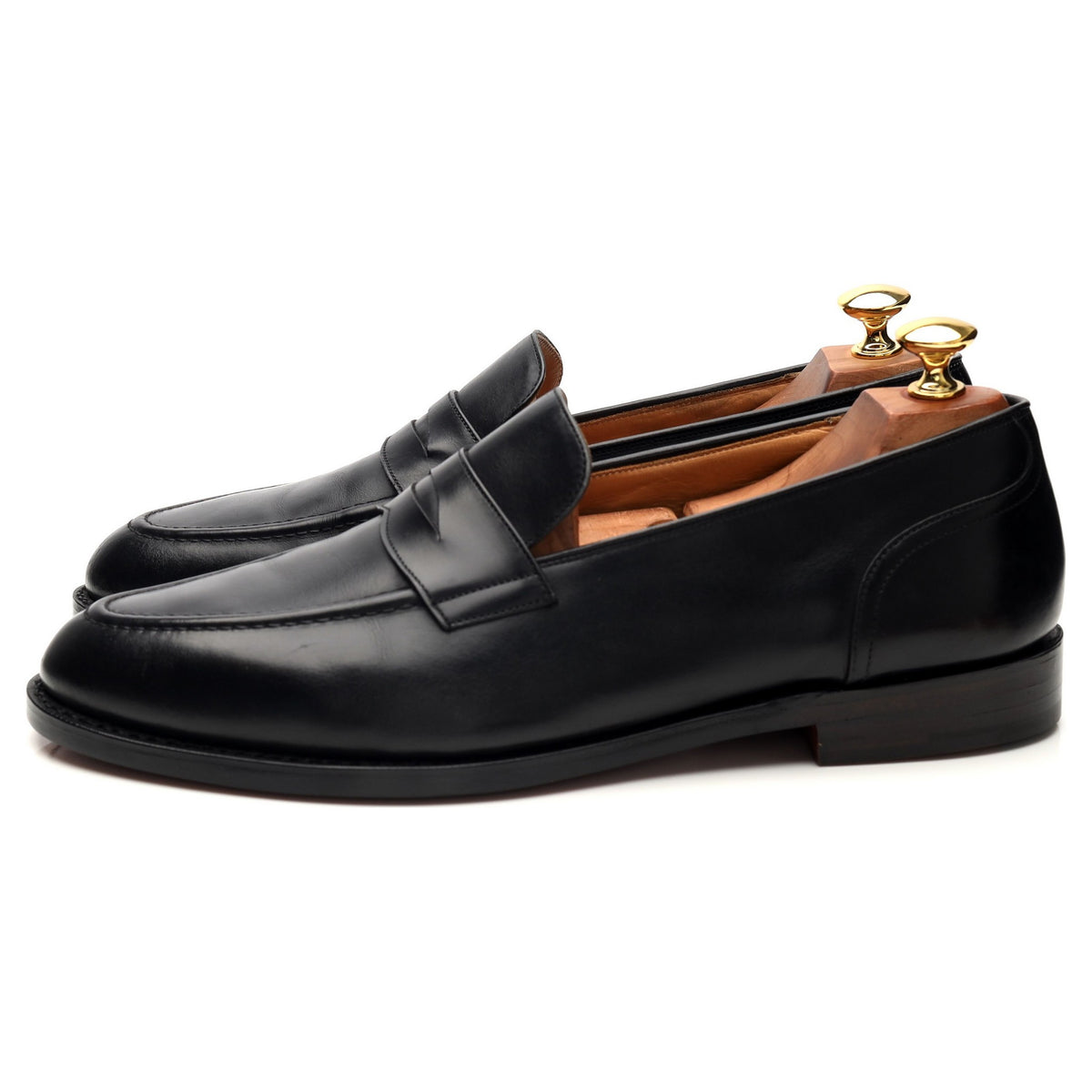 &#39;Salisbury&#39; Black Leather Loafer UK 9.5 F