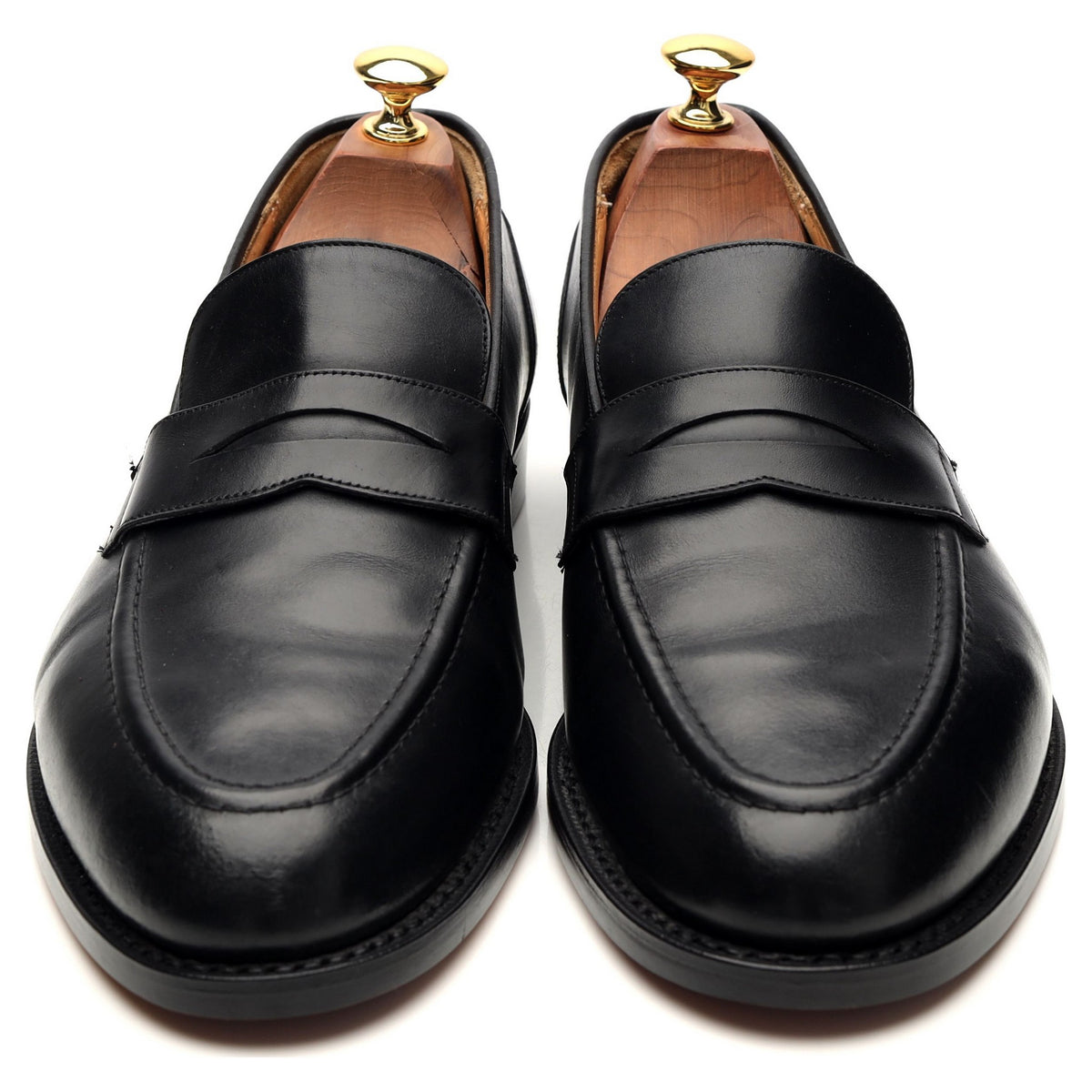 &#39;Salisbury&#39; Black Leather Loafer UK 9.5 F