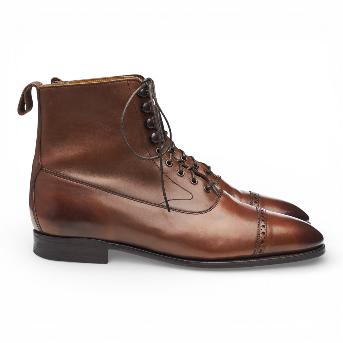 'Shannon' Brown Leather Boots UK 7 E