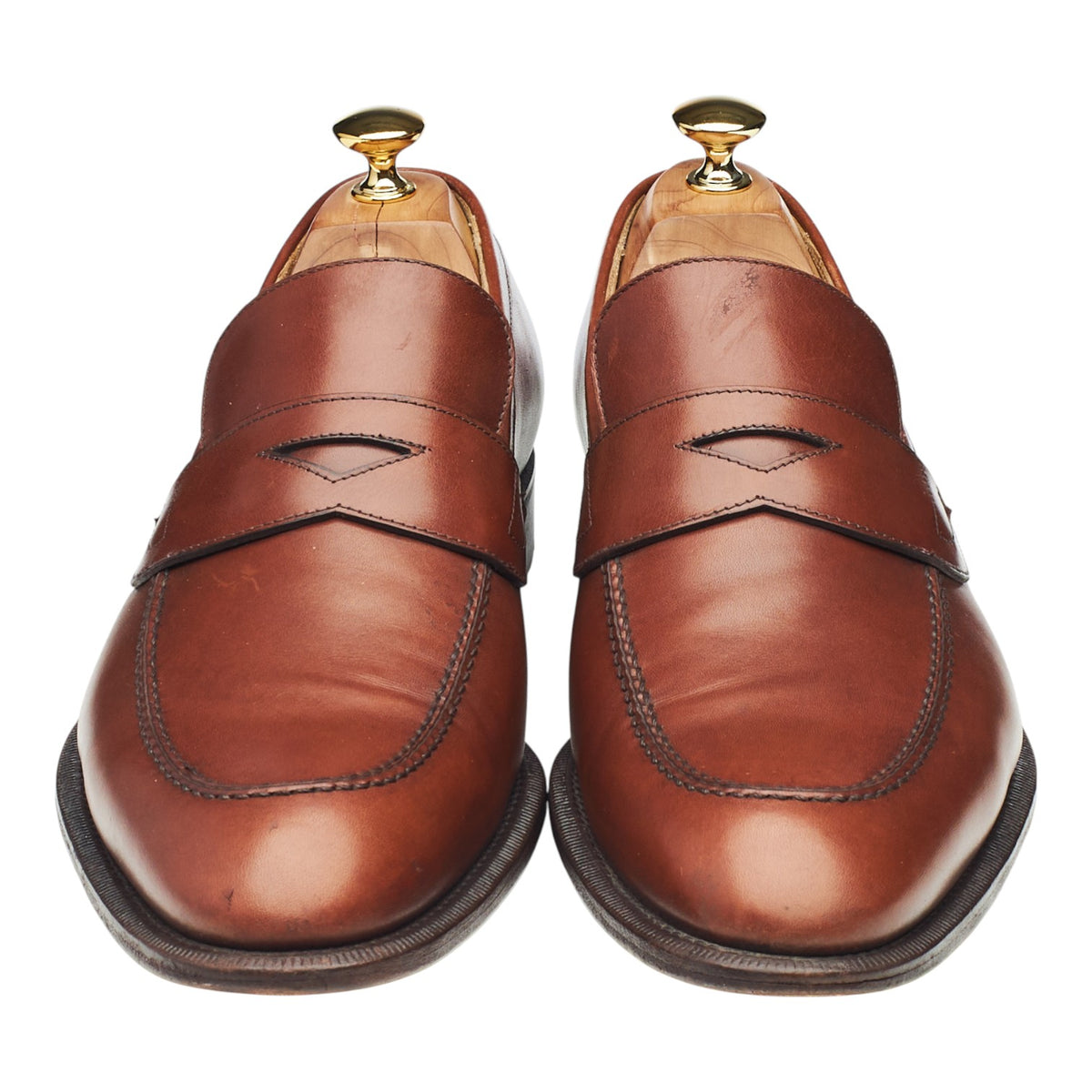 Brown Leather Loafers UK 11.5 D