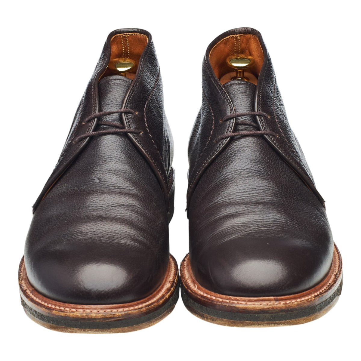 '12341' Dark Brown Leather Chukka Boots UK 9 US 9.5