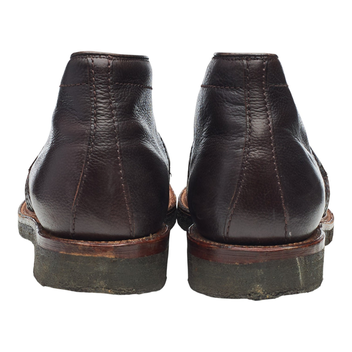 '12341' Dark Brown Leather Chukka Boots UK 9 US 9.5