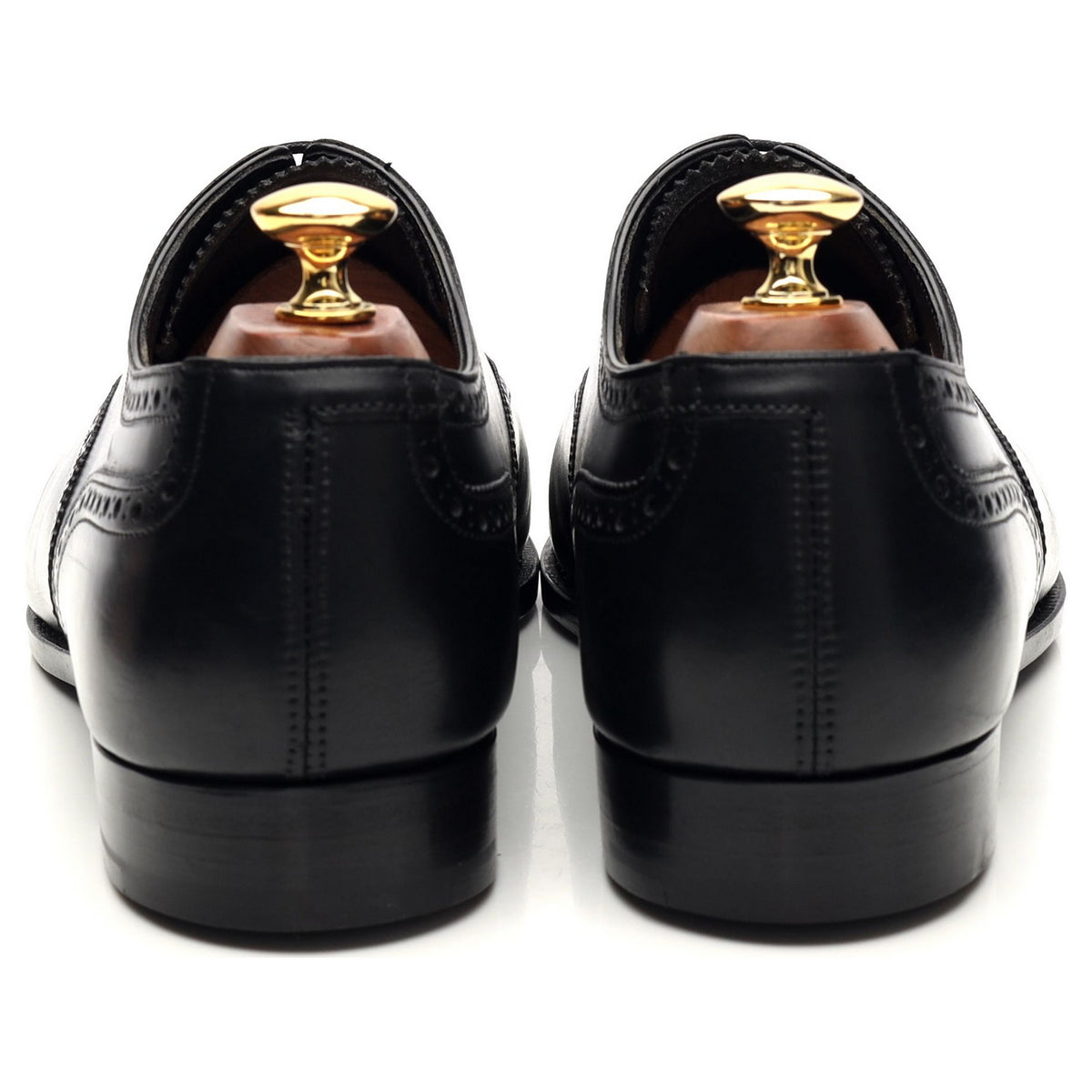 &#39;Barrington 2&#39; Black Leather Oxford Brogues UK 9 E