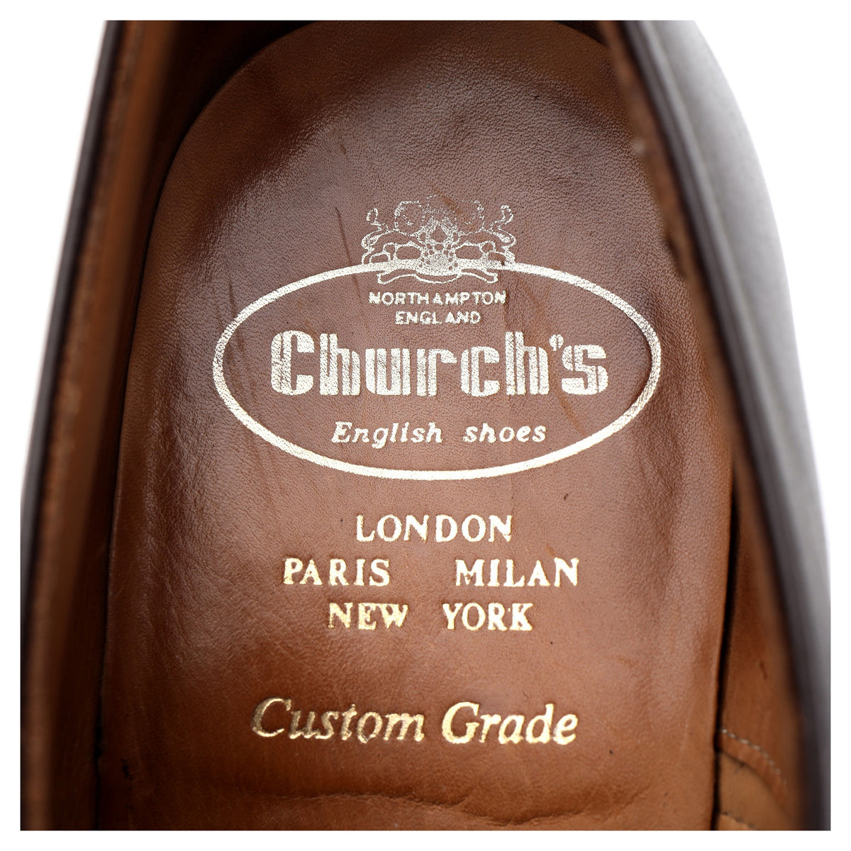 &#39;Aaron&#39; Dark Brown Leather Oxford UK 7.5 G