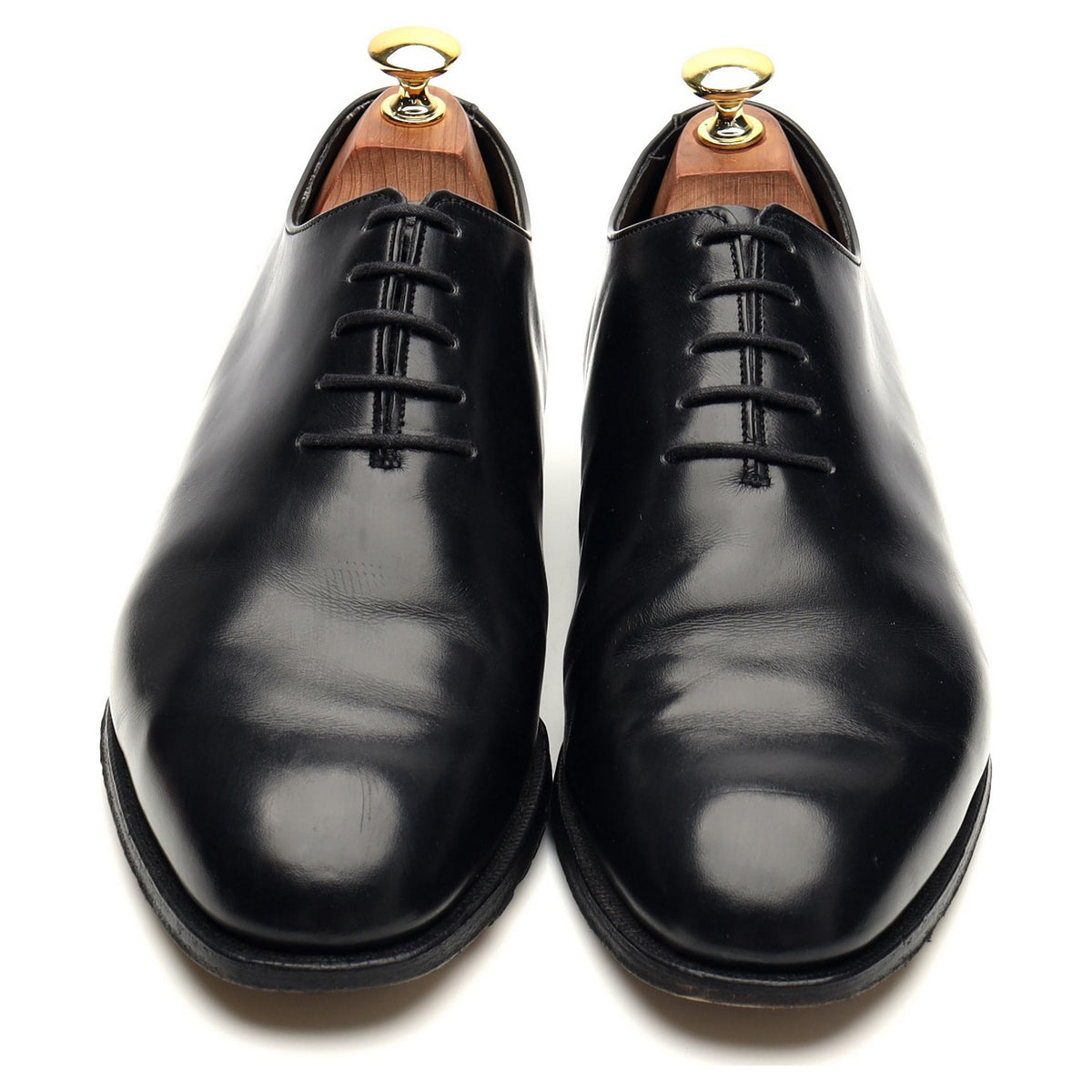 Shipton &amp; Heneage &#39;Pallmall&#39; Black Leather Wholecut Oxford UK 8 F