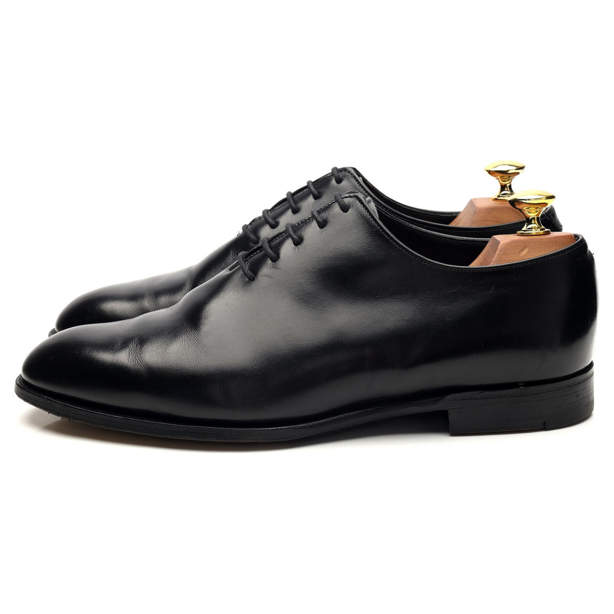 Shipton &amp; Heneage &#39;Pallmall&#39; Black Leather Wholecut Oxford UK 8 F