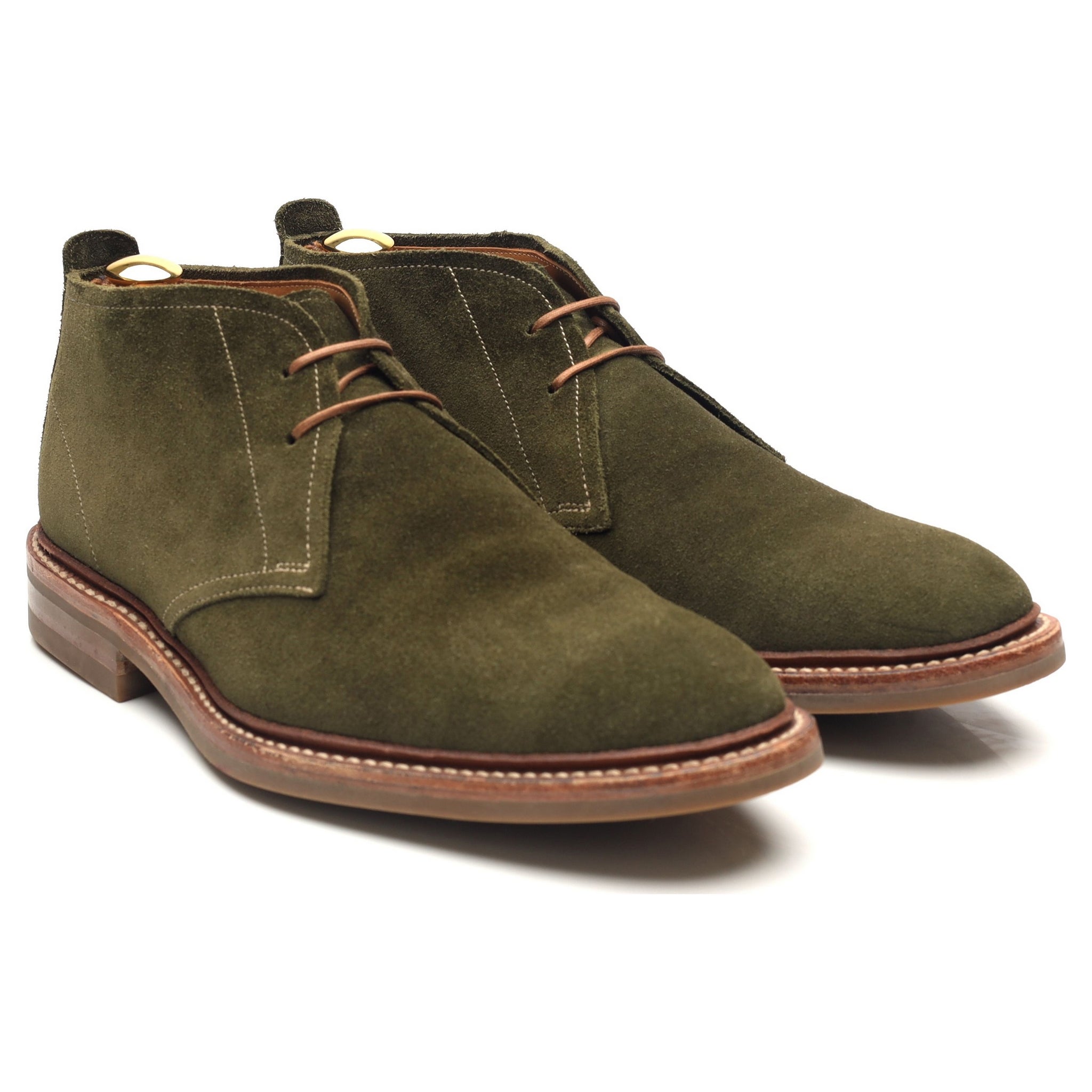 Green suede chukka store boots