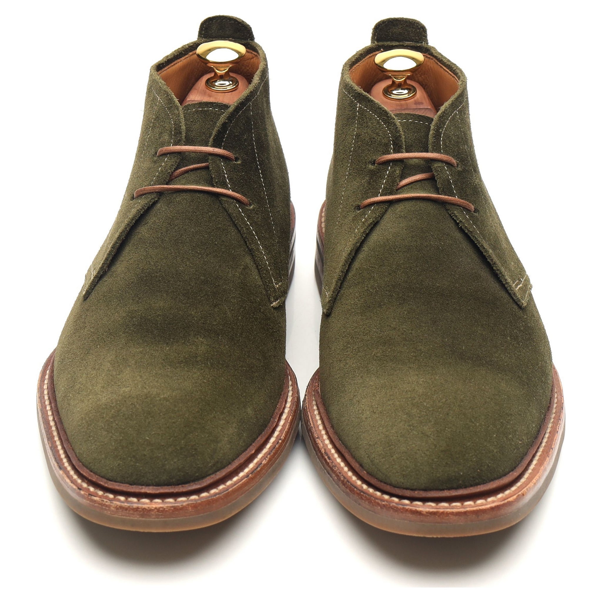 Loake on sale green suede