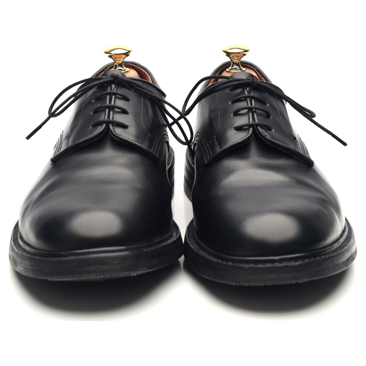 &#39;Daniel&#39; Black Leather Derby UK 9.5