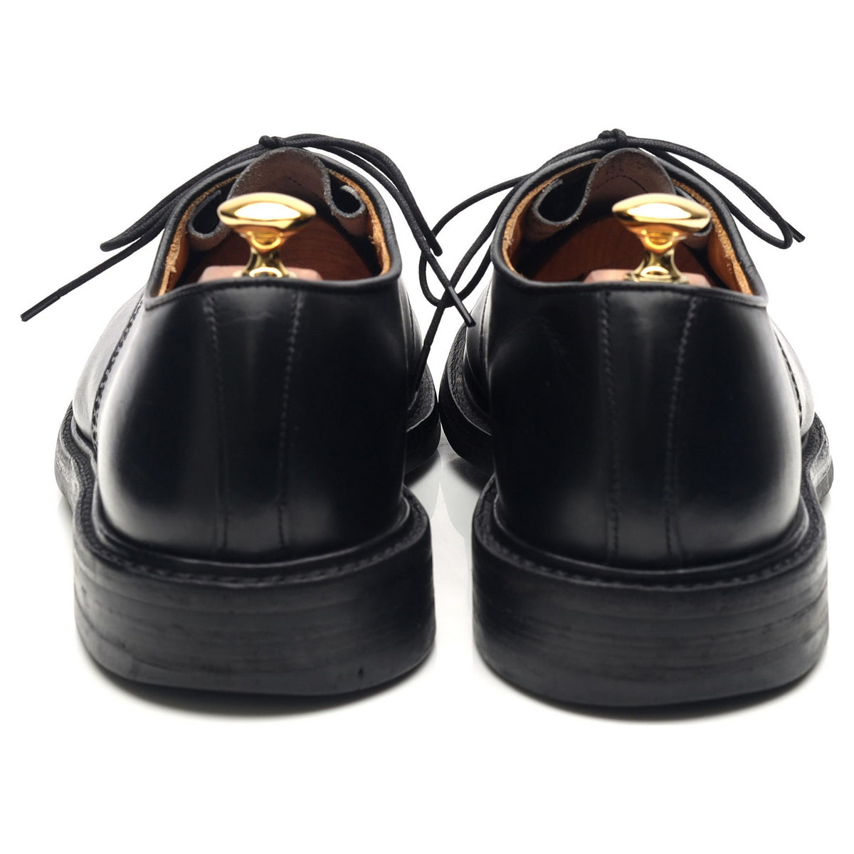 &#39;Daniel&#39; Black Leather Derby UK 9.5