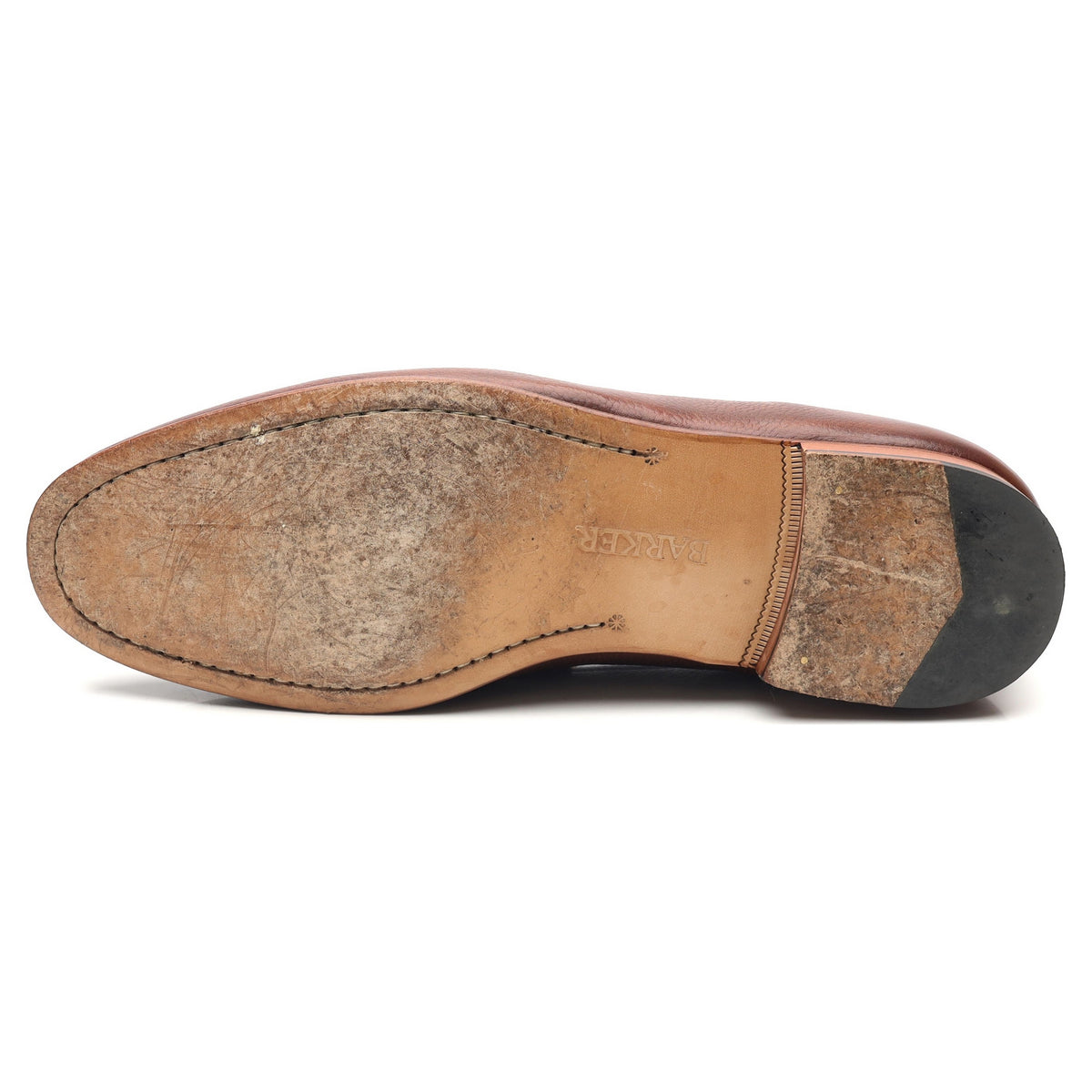 &#39;Ledley&#39; Brown Leather Loafers UK 10.5 G