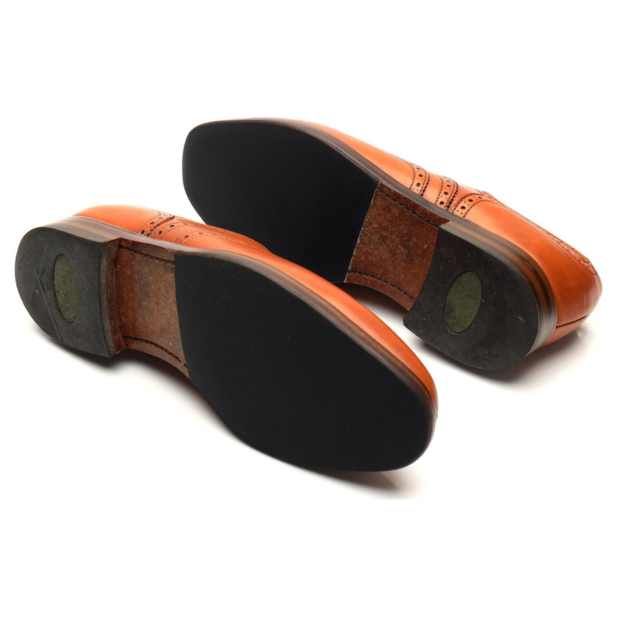 &#39;Ramsey&#39; Tan Brown Leather Oxford Brogues UK 8 FX