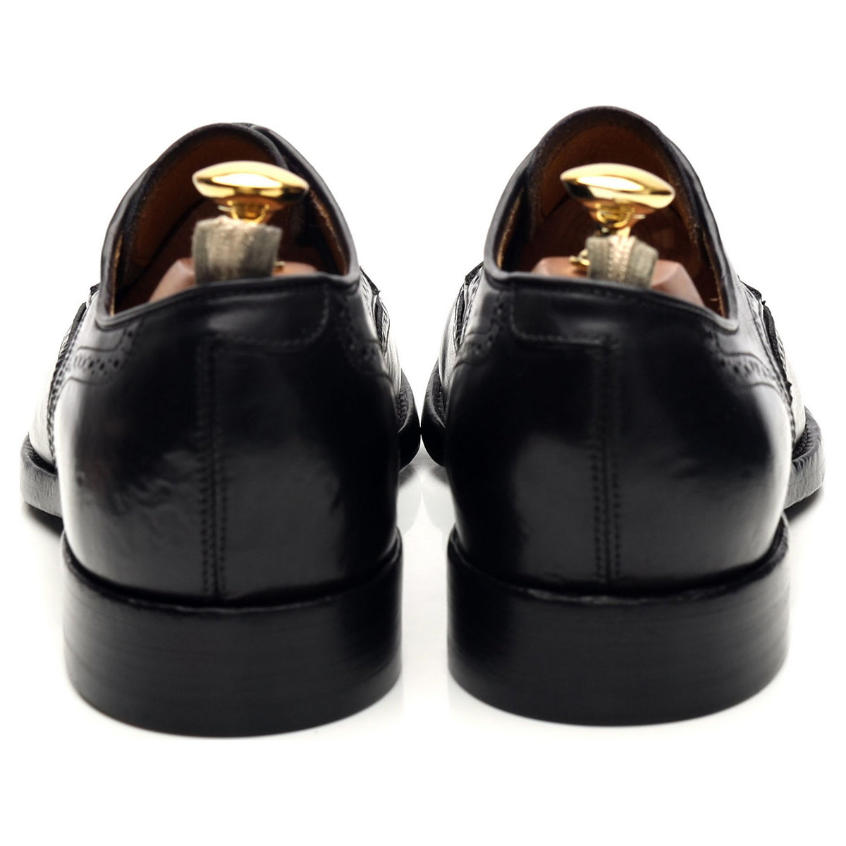 &#39;Princeton 039&#39; Black Leather Derby Brogues UK 6 EU 40
