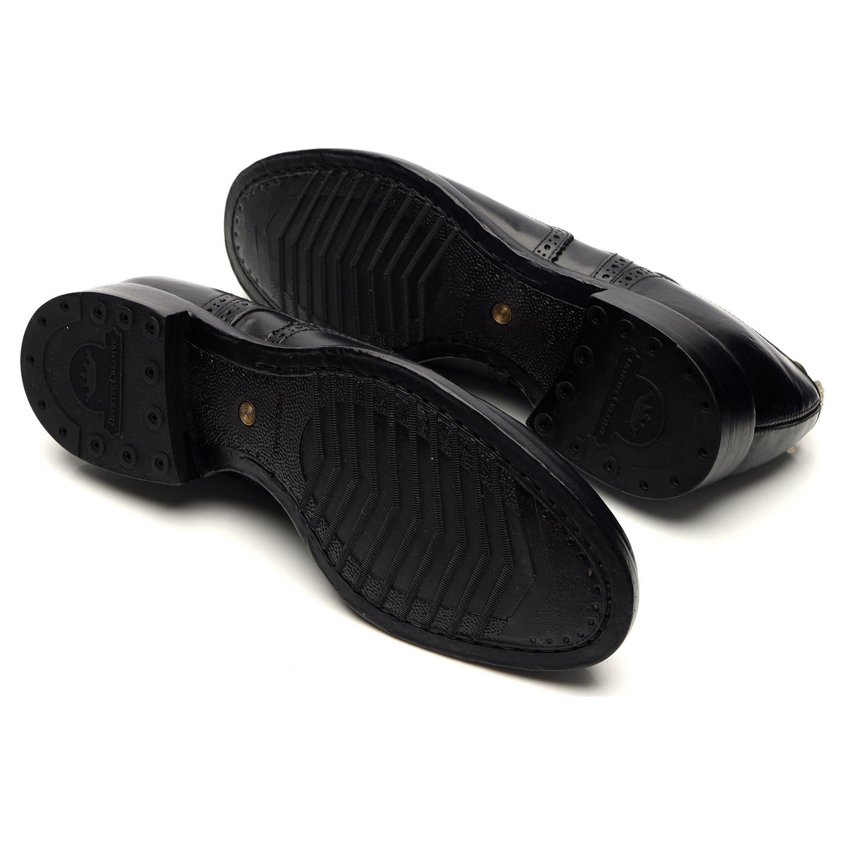 &#39;Princeton 039&#39; Black Leather Derby Brogues UK 6 EU 40