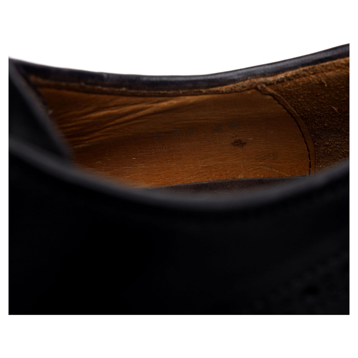 &#39;Princeton 039&#39; Black Leather Derby Brogues UK 6 EU 40