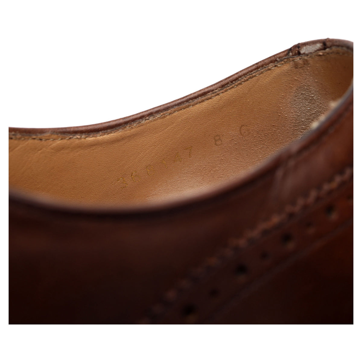 Brown Leather Oxford Brogues UK 8 G