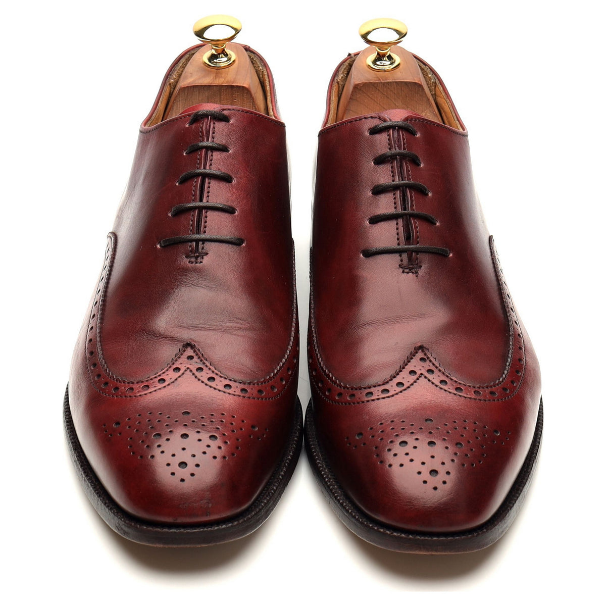 Burgundy Leather Oxford Brogues UK 10.5 D