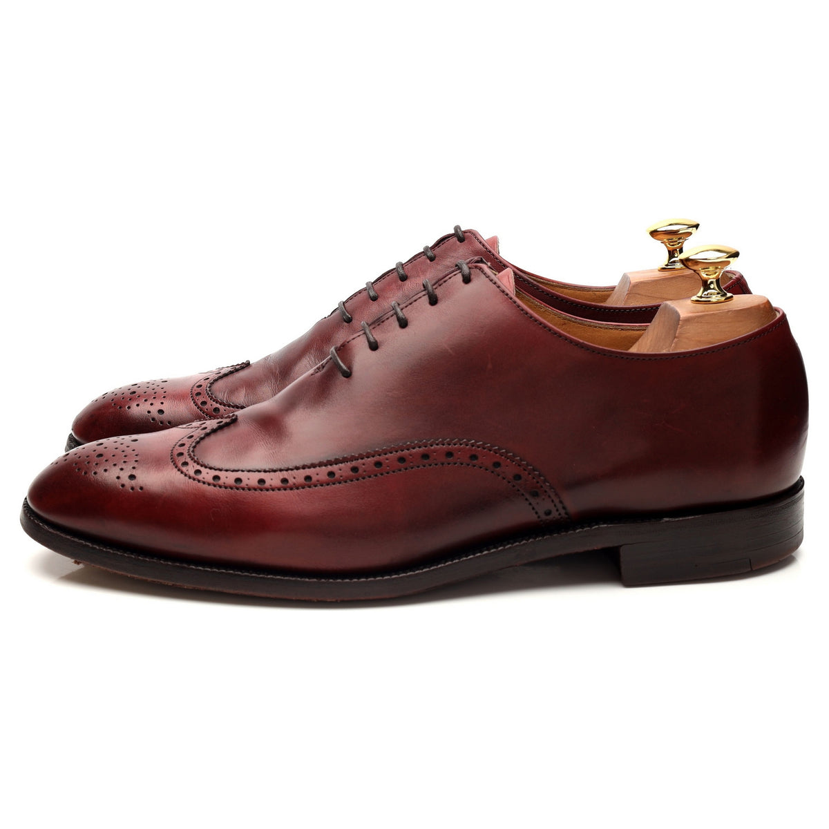 Burgundy Leather Oxford Brogues UK 10.5 D