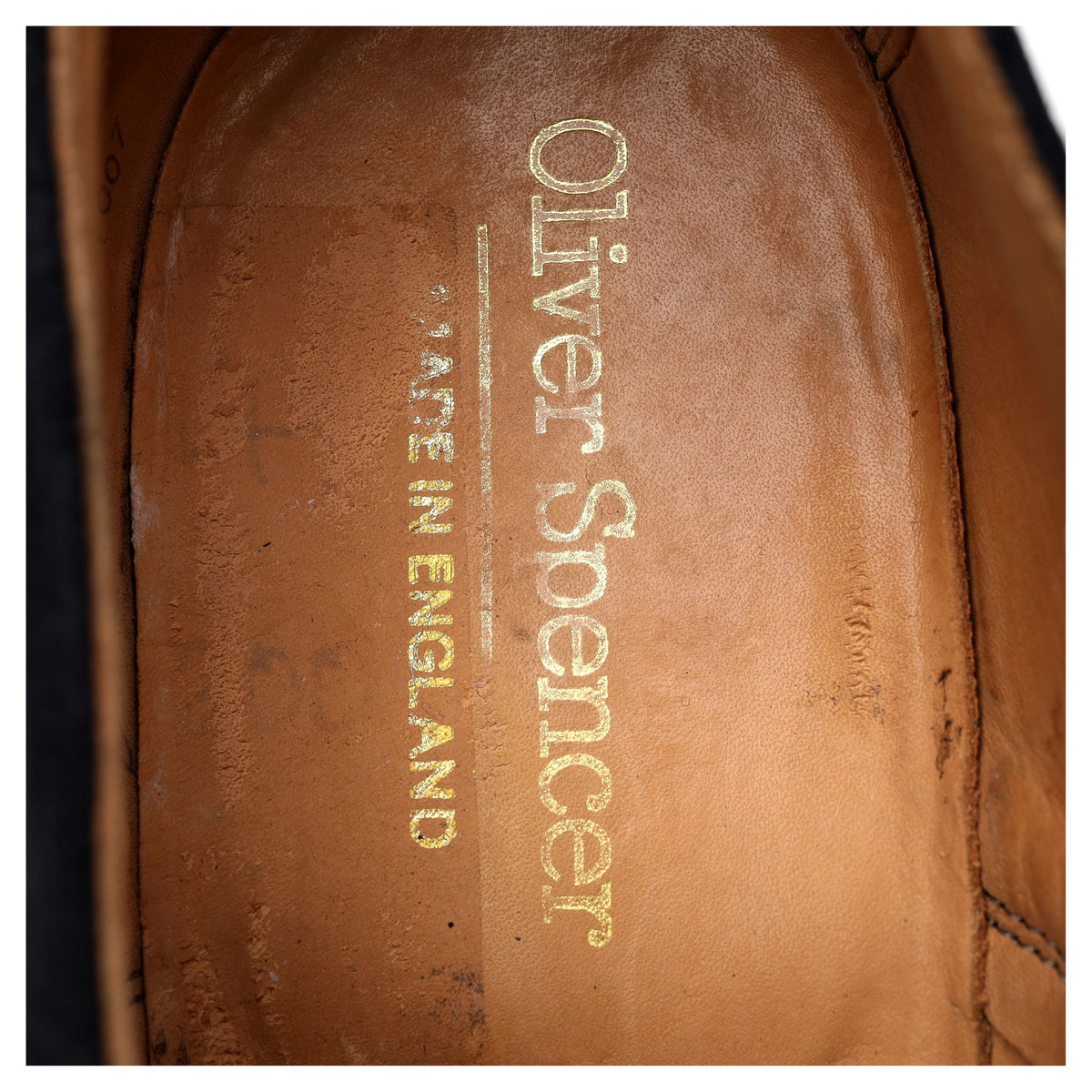 Oliver Spencer &#39;OSA262&#39; Navy Blue Suede Double Monk Strap UK 11