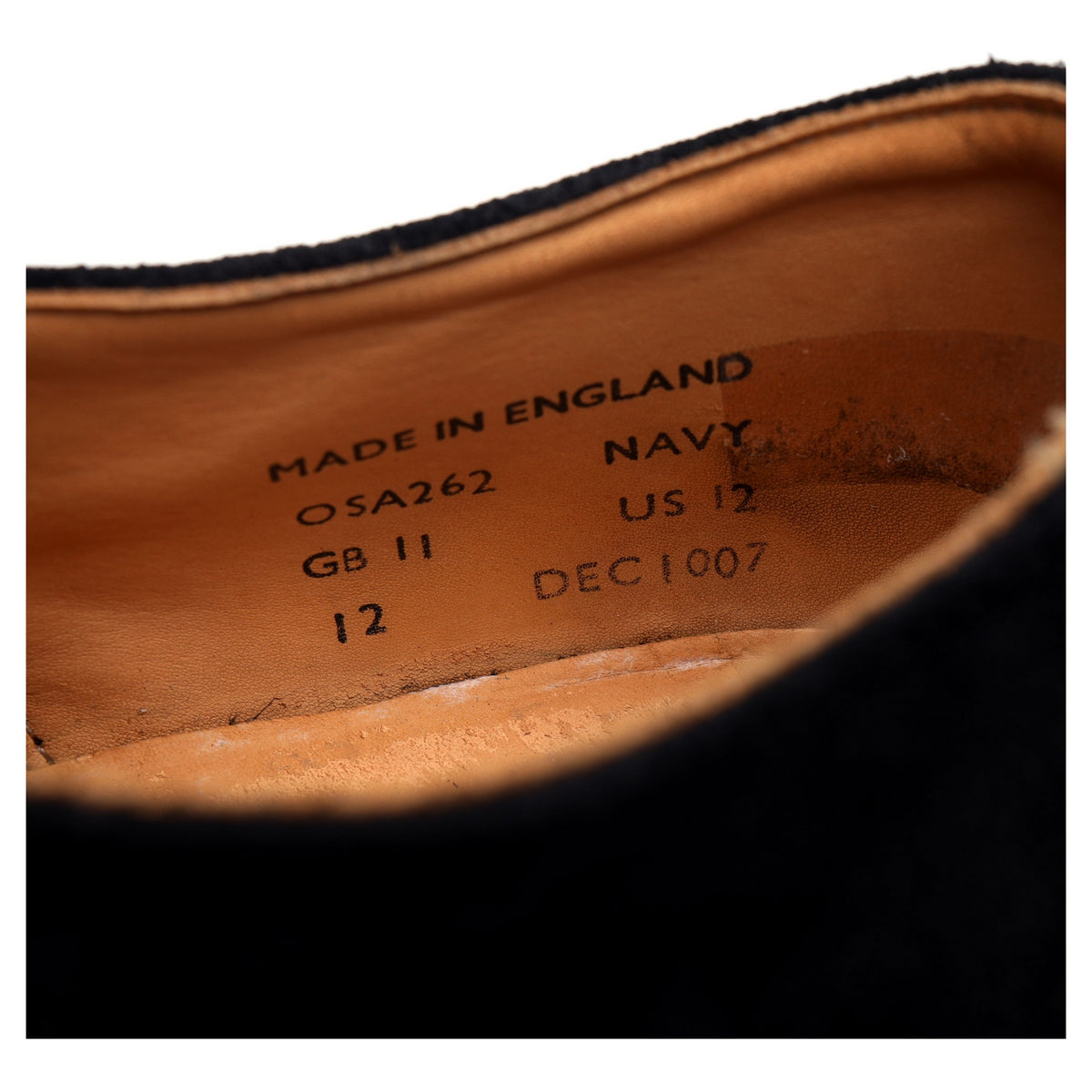 Oliver Spencer &#39;OSA262&#39; Navy Blue Suede Double Monk Strap UK 11