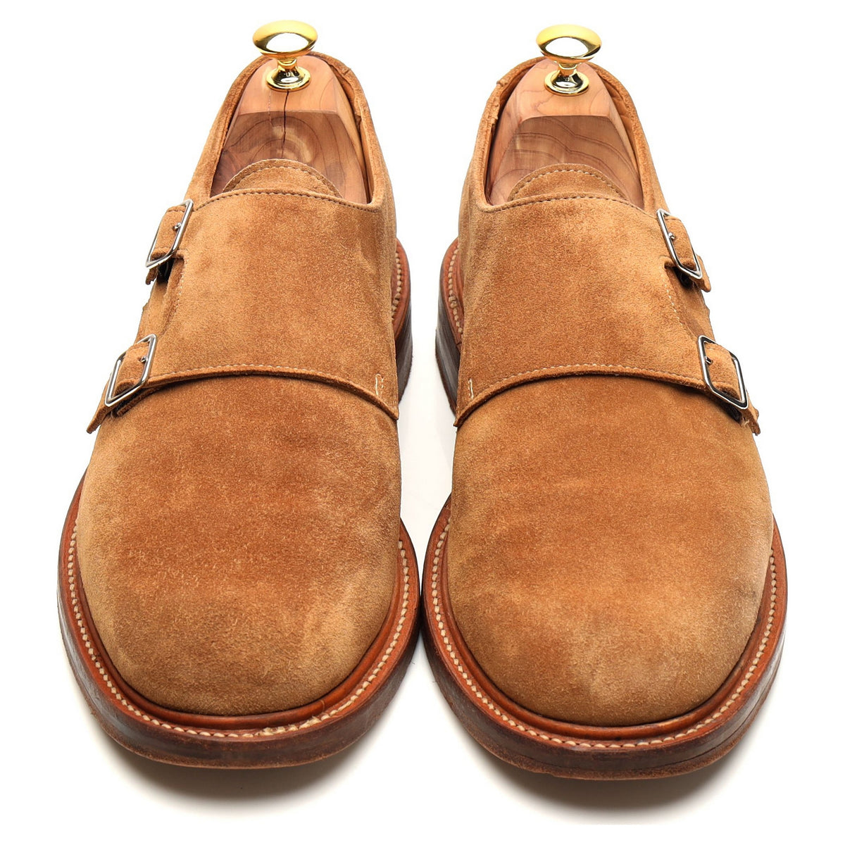 Oliver Spencer &#39;OSA262&#39; Sand Suede Double Monk Strap UK 11