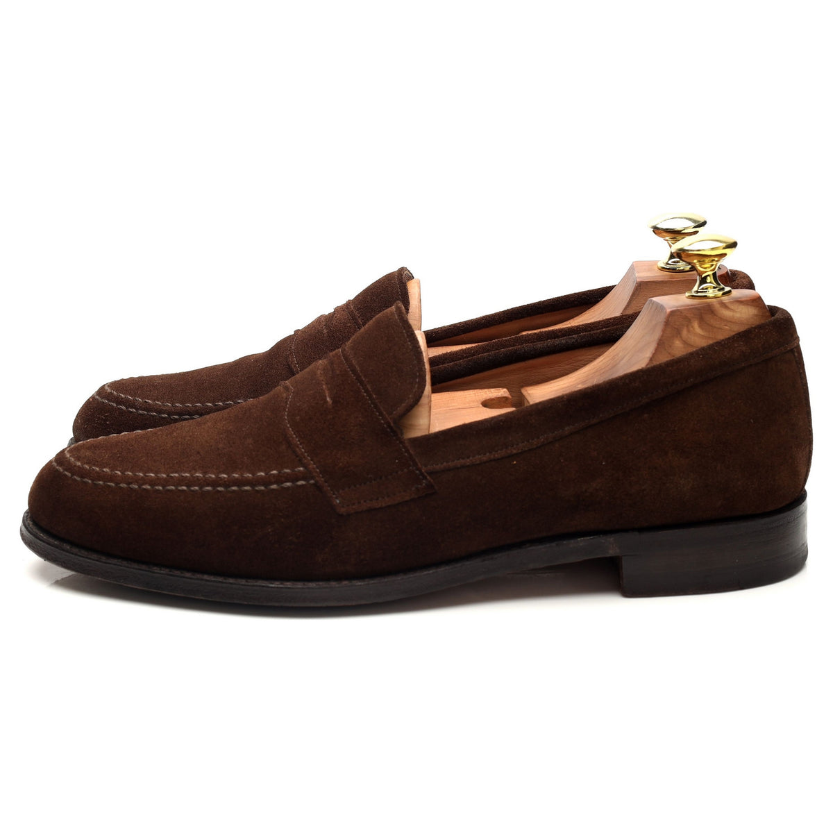 &#39;Cannon&#39; Brown Suede Loafers UK 7.5 F